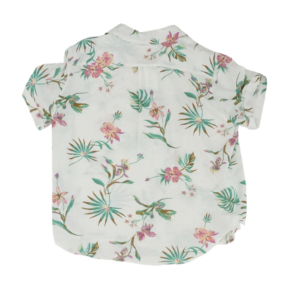 White Floral Button Down - Image 2