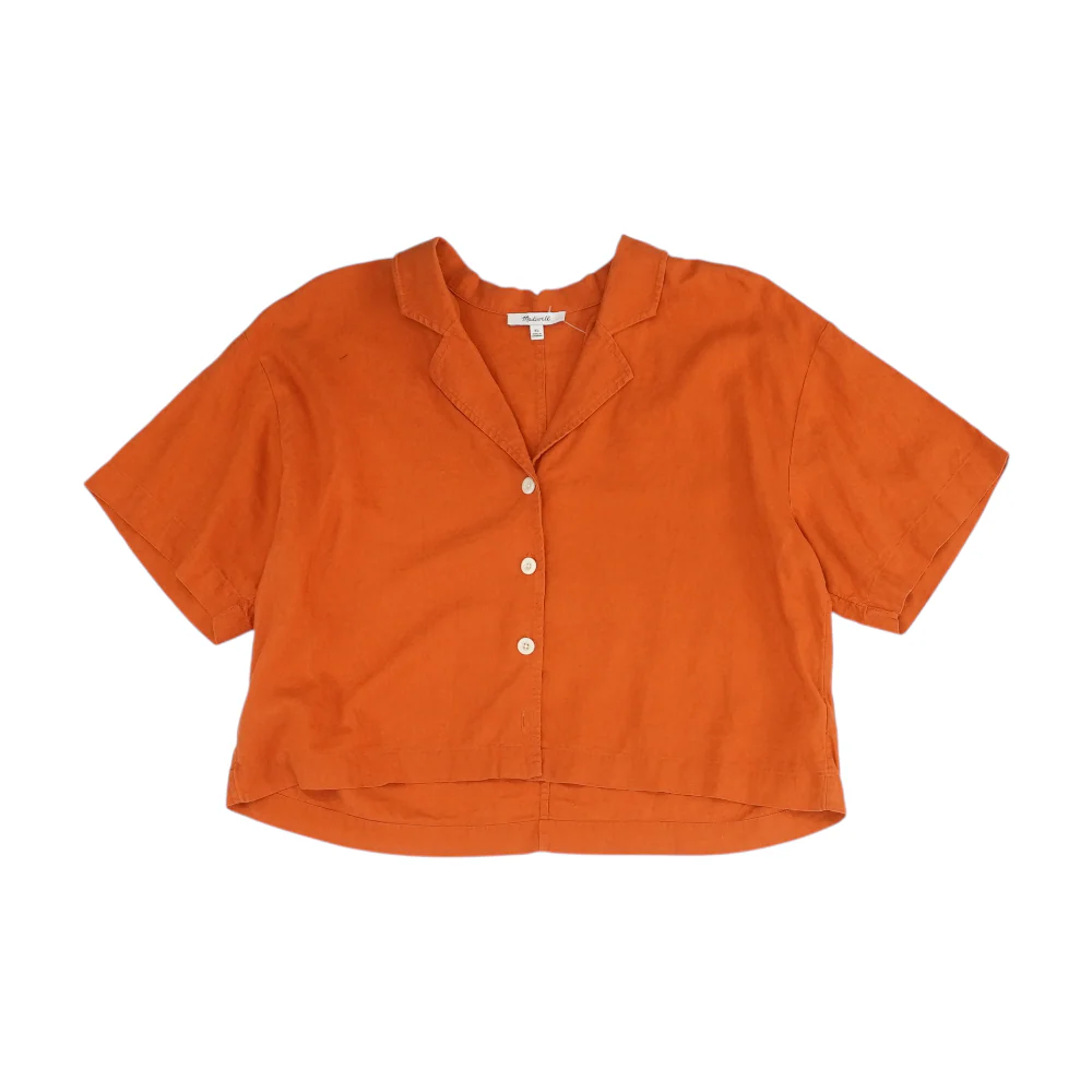 Orange Button Down