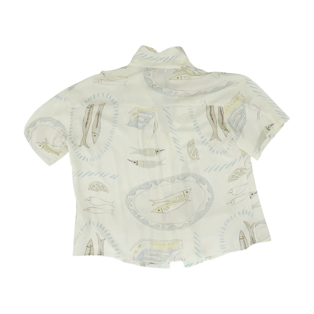 Cream Graphic Button Down - Image 2