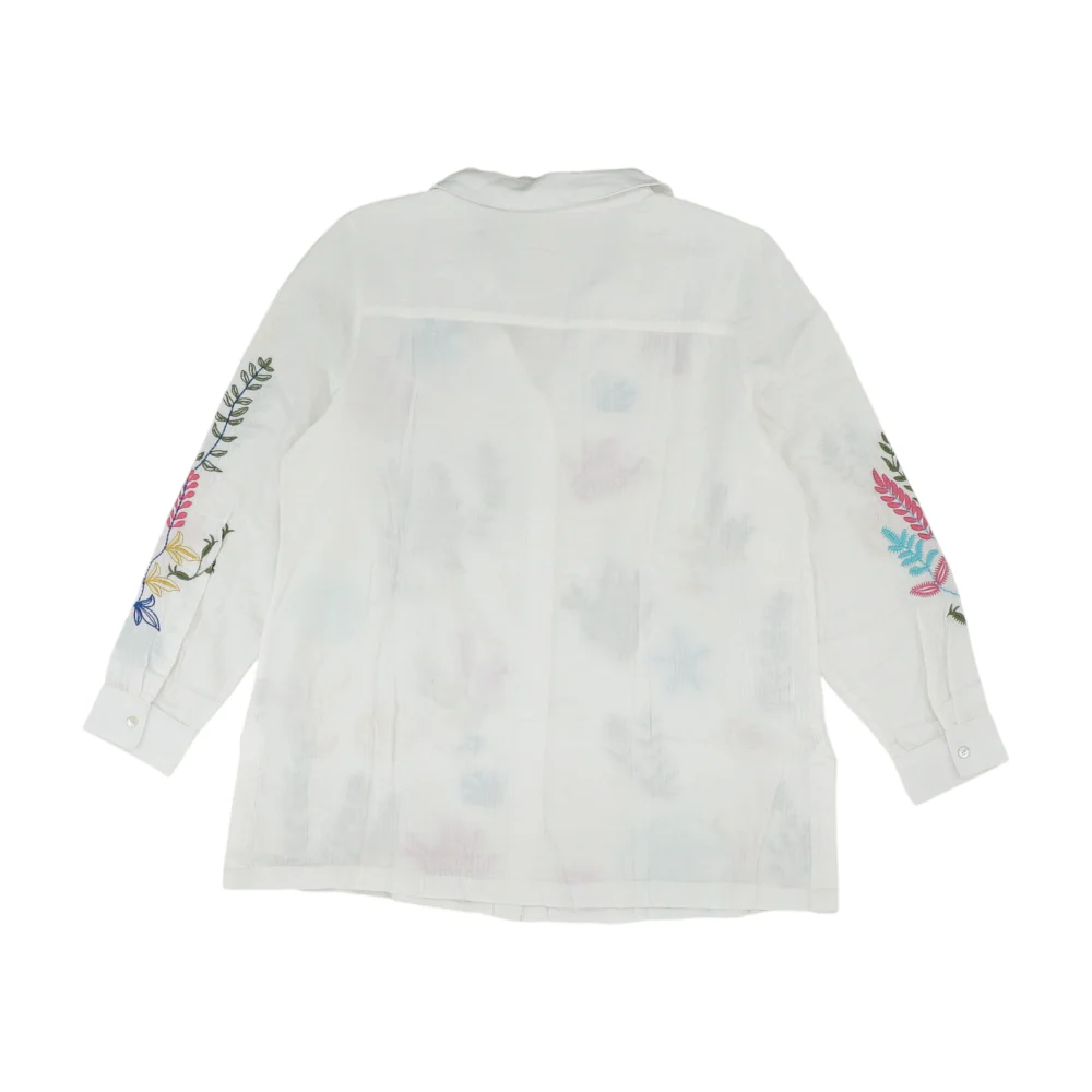 White Graphic Button Down - Image 2