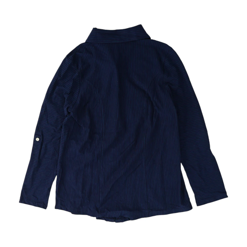 Navy Striped Button Down - Image 2