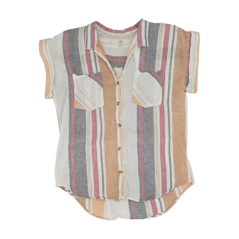 White Striped Button Down