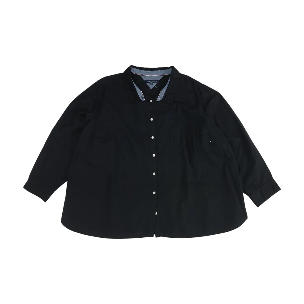 Black Plus Button Down
