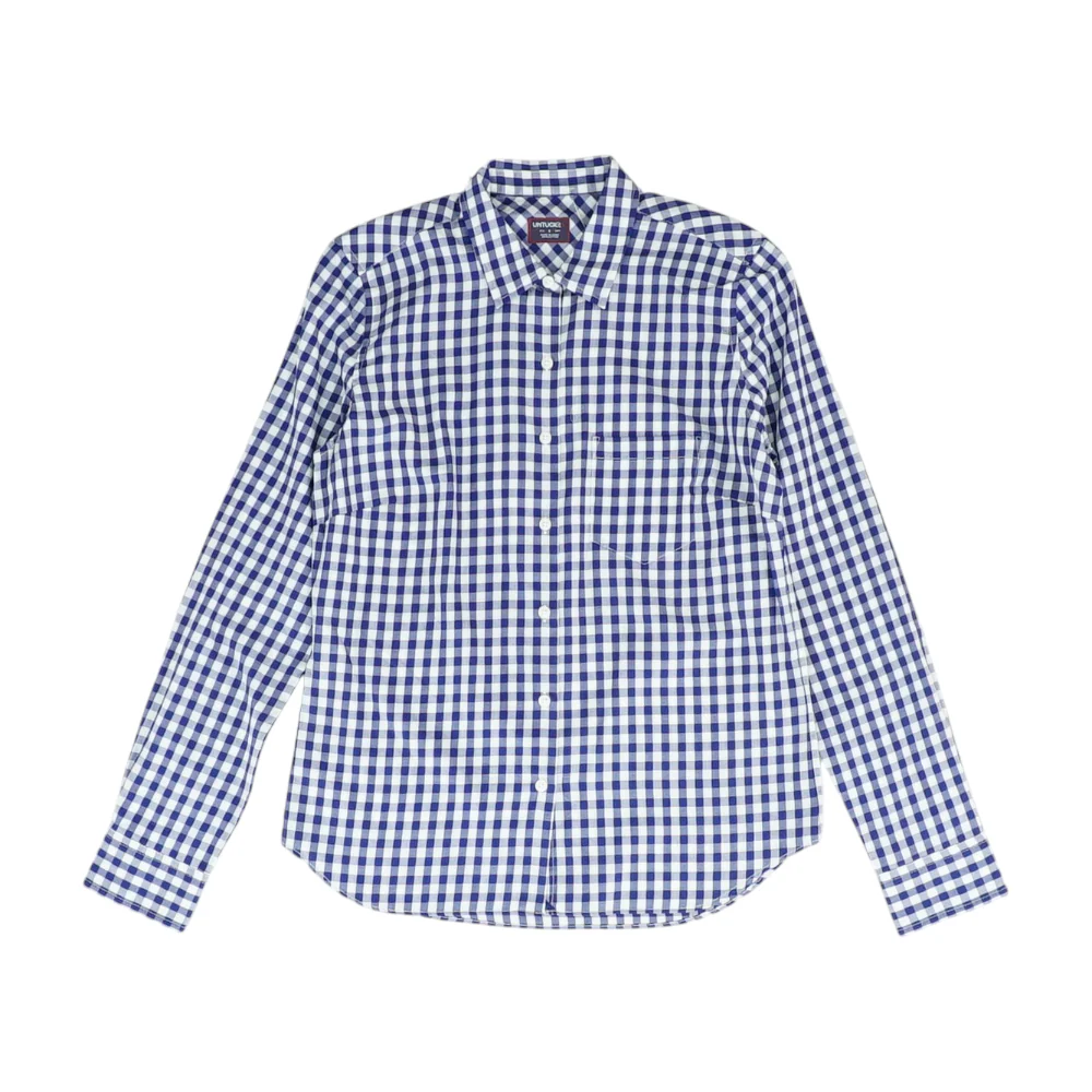 Blue Check Button Down
