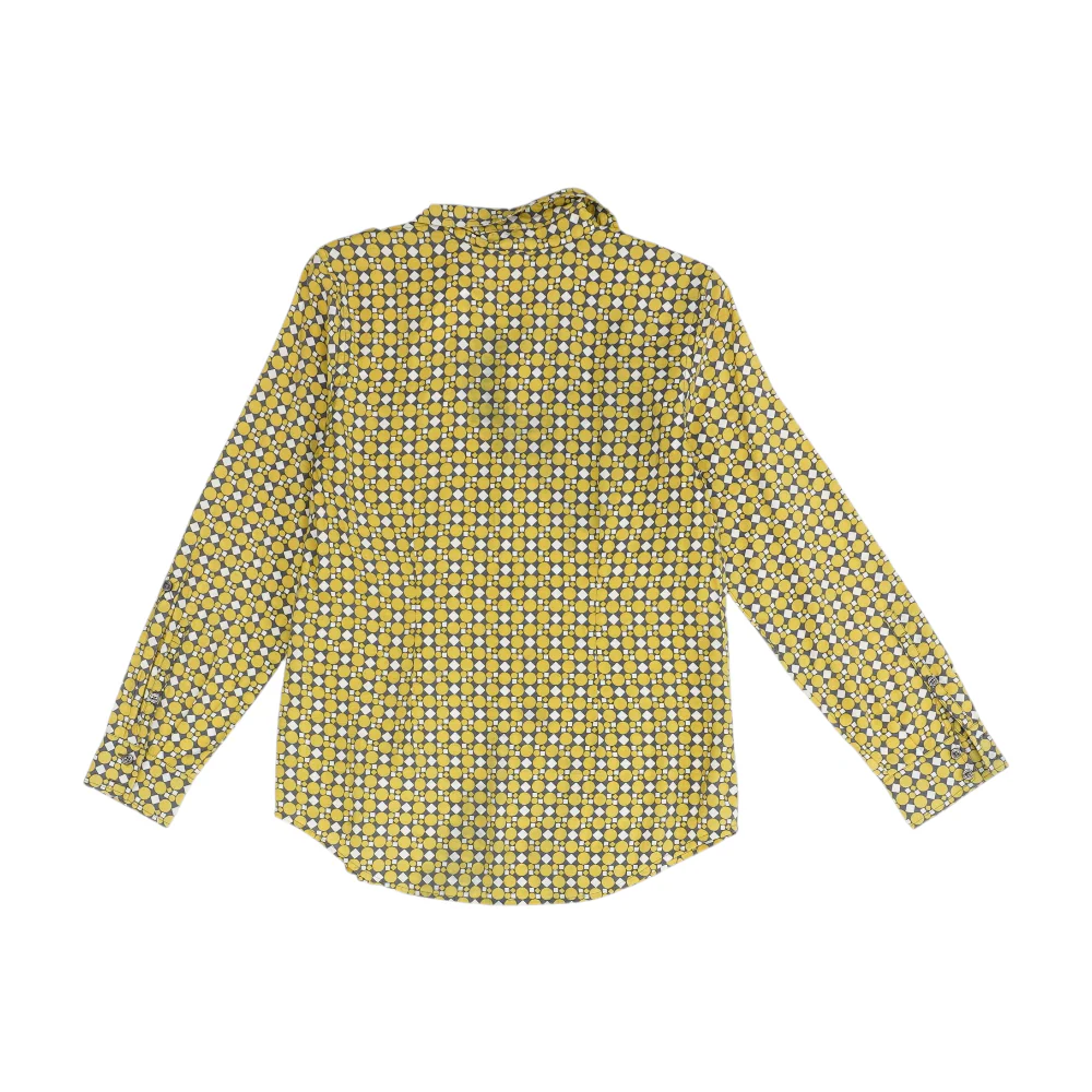 Yellow Geometric Button Down - Image 2