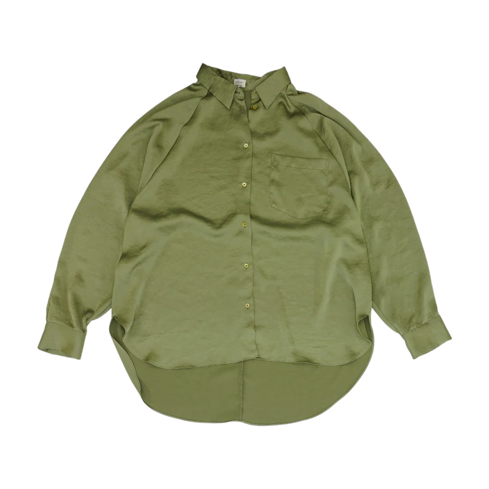 Green Button Down