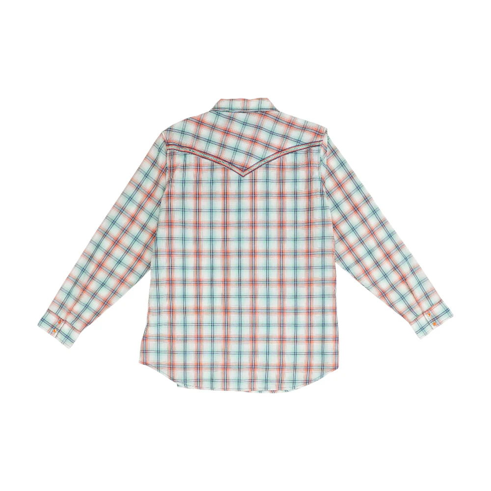 Orange Plaid Button Down - Image 2