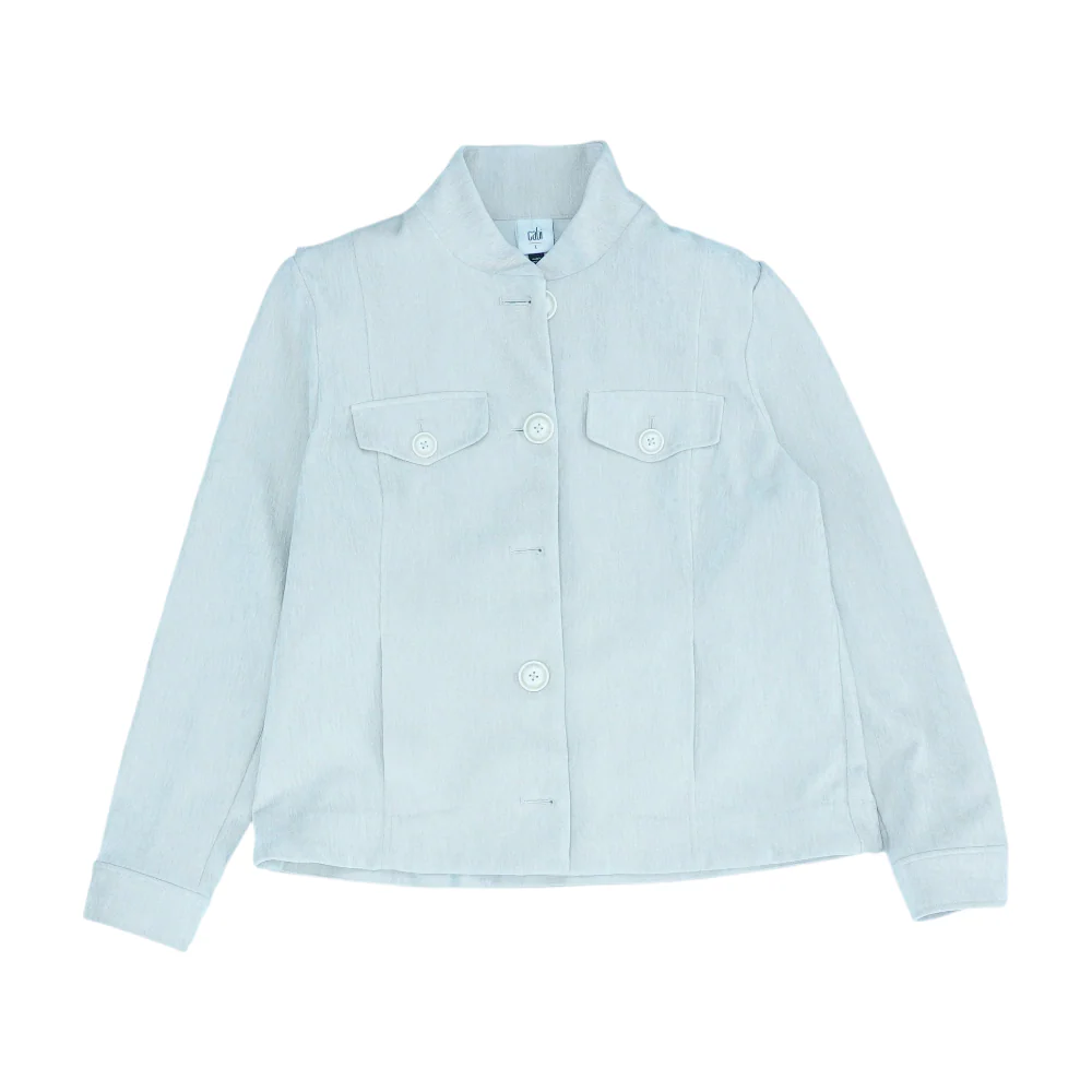 Beige Solid Jacket