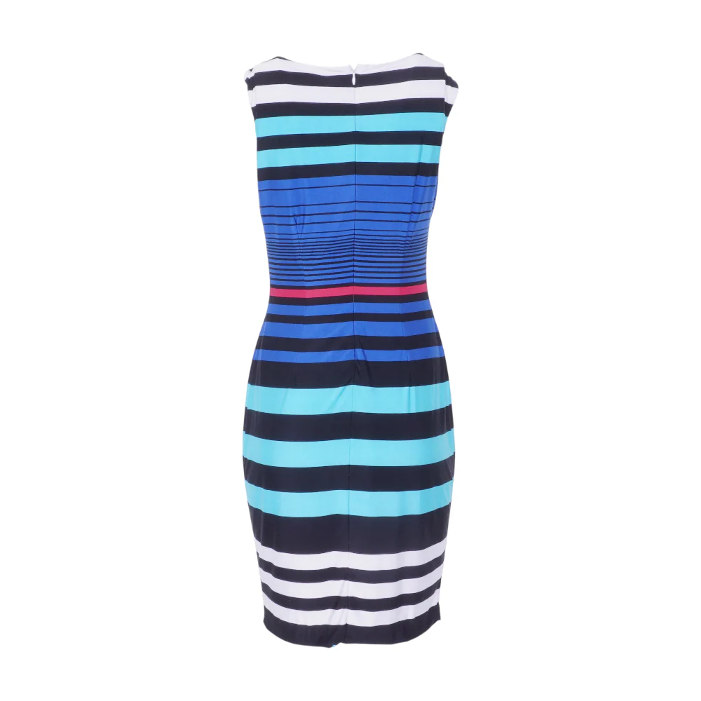 Blue Striped Midi Dress - Image 2