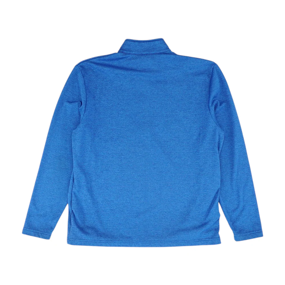 Blue Solid 1/4 Zip Pullover - Image 2