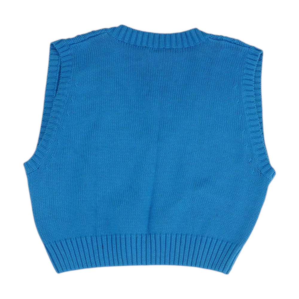 Blue Vest Sweater - Image 2