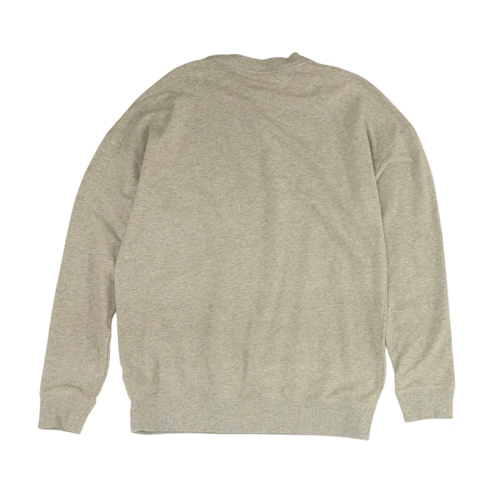 Gray Solid Sweatshirt Pullover - Image 2