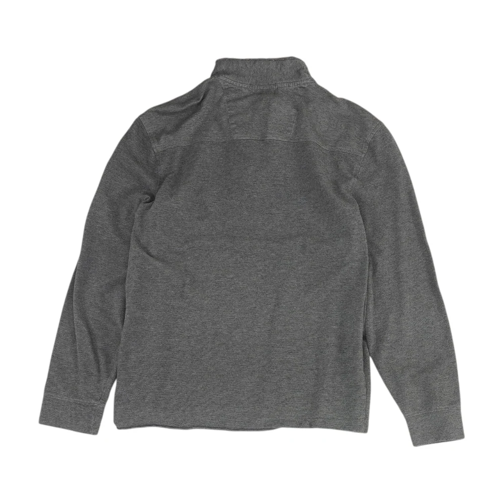 Gray Solid 1/4 Zip Pullover - Image 2