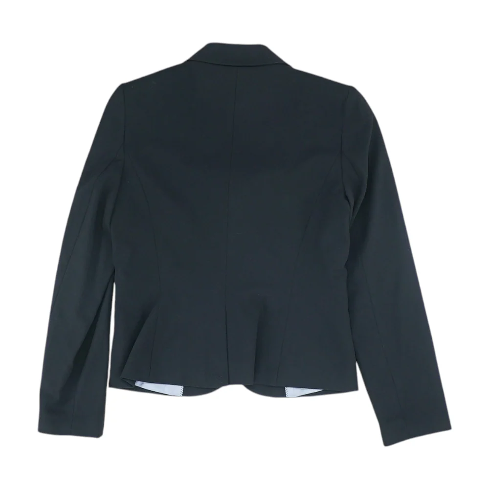 Black Solid Blazer - Image 2