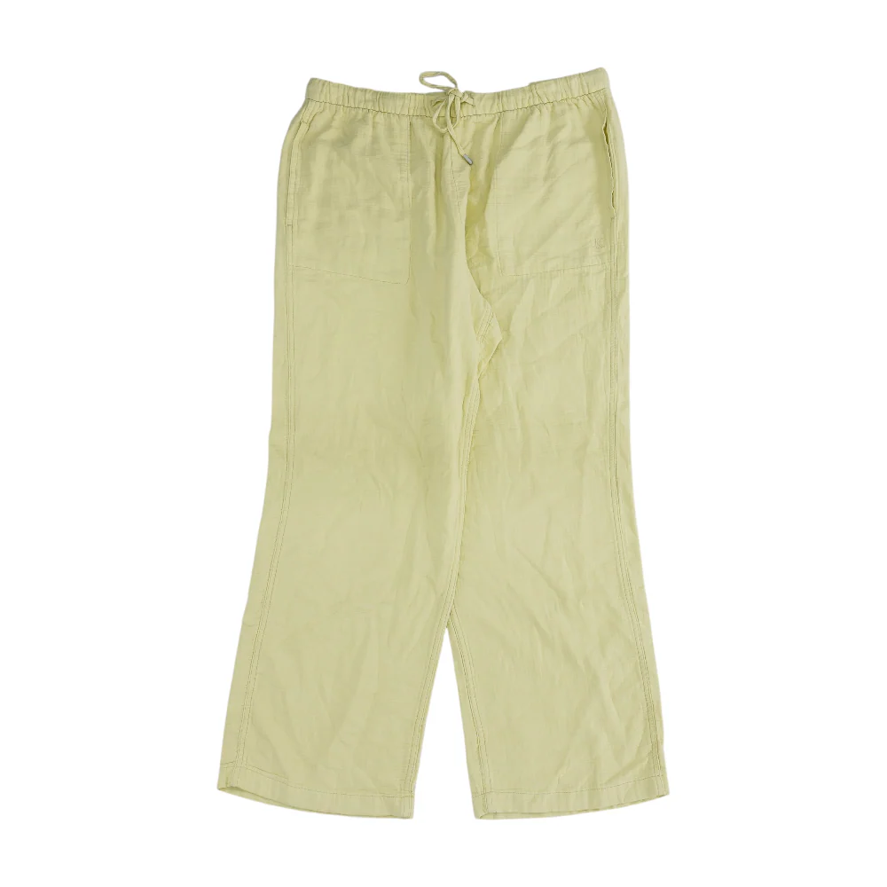 Yellow Straight Pants