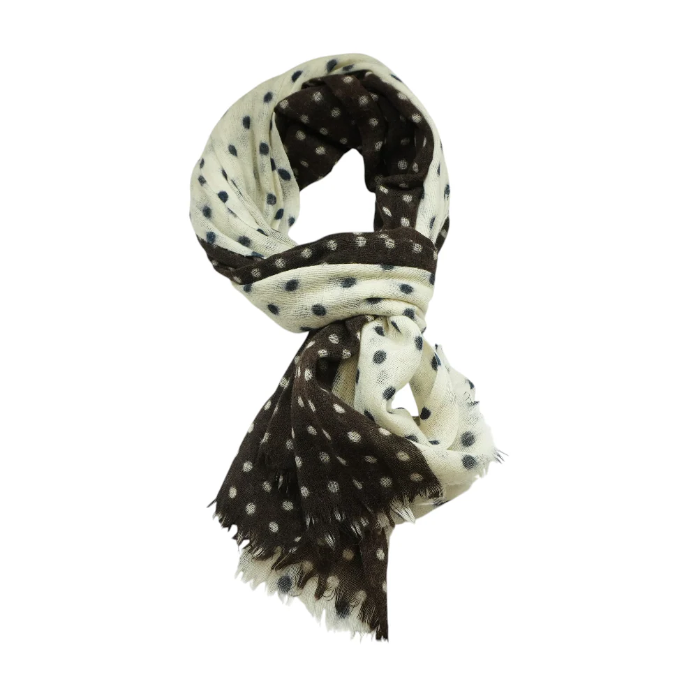 Multi Polka Dot Wool Scarf