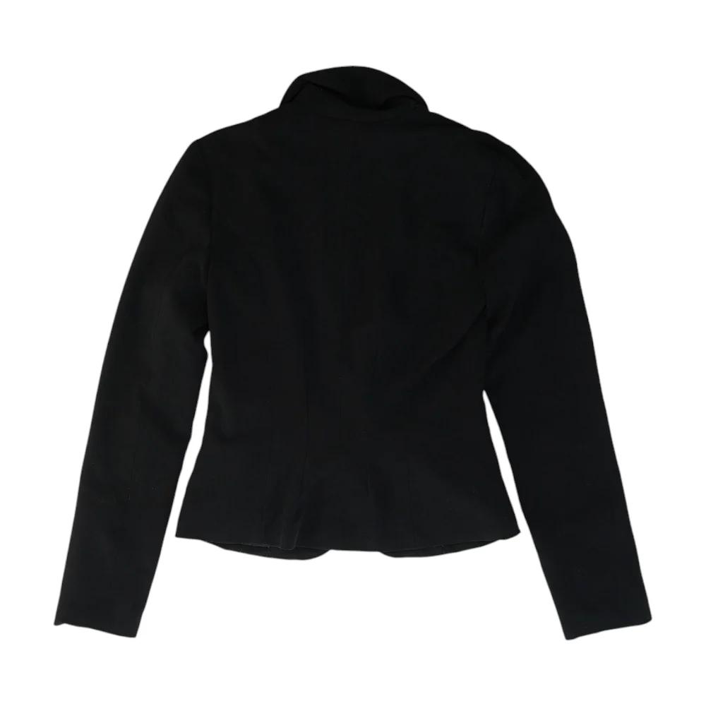 Black Solid Blazer - Image 2