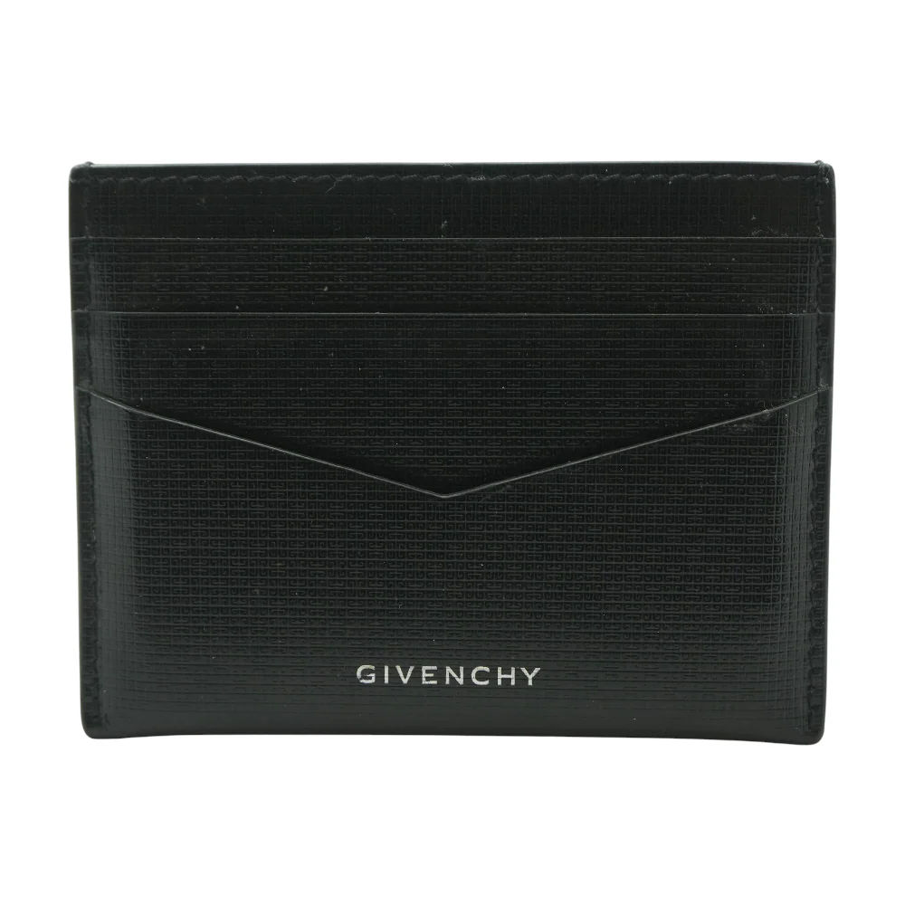 Black 4G Leather Card Holder