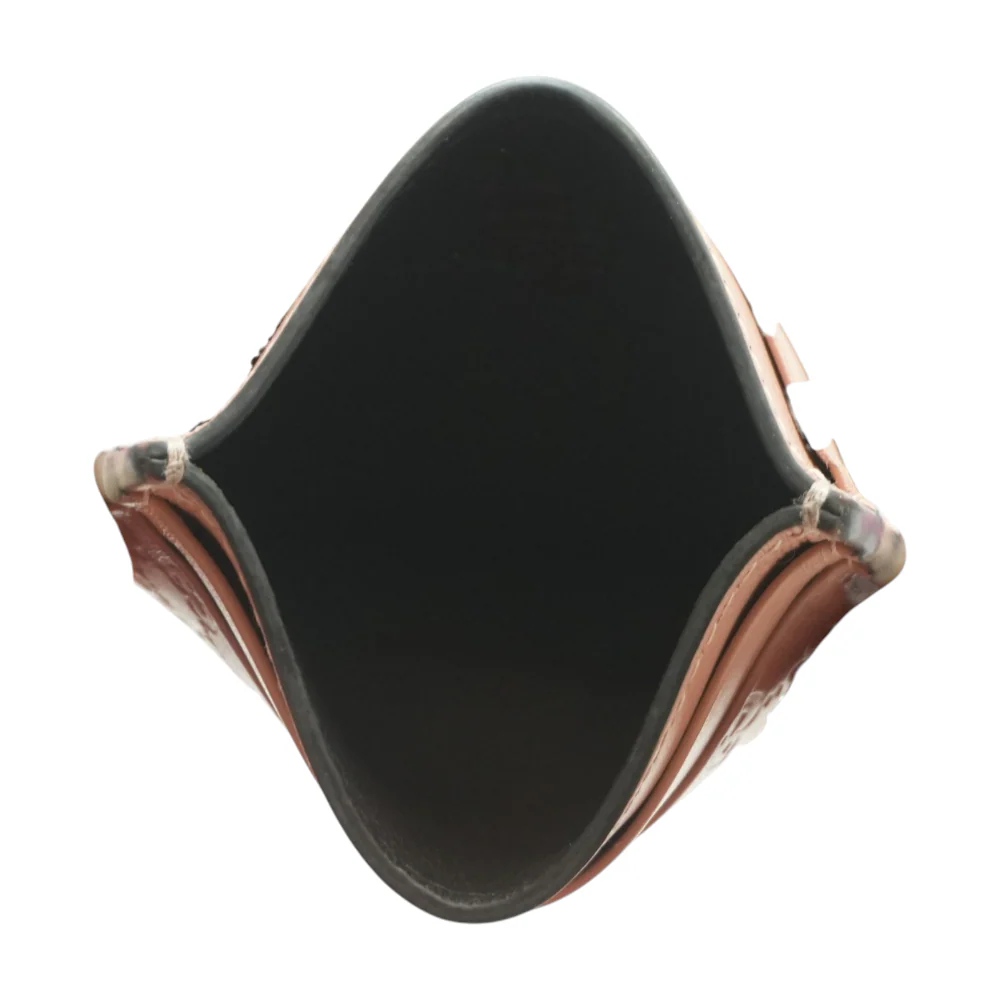 Pink Microguccissima Signature Leather Card Case - Image 3