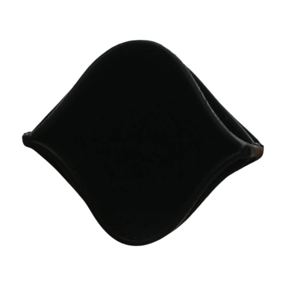 Black Reconstituted Leather Cardholder - Image 3