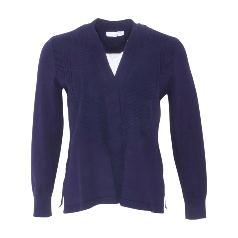 Navy Petite Cardigan Sweater