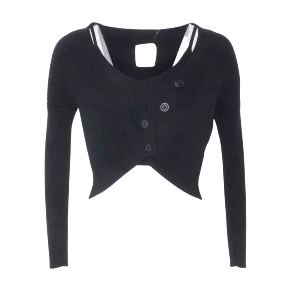 Black Cardigan Sweater