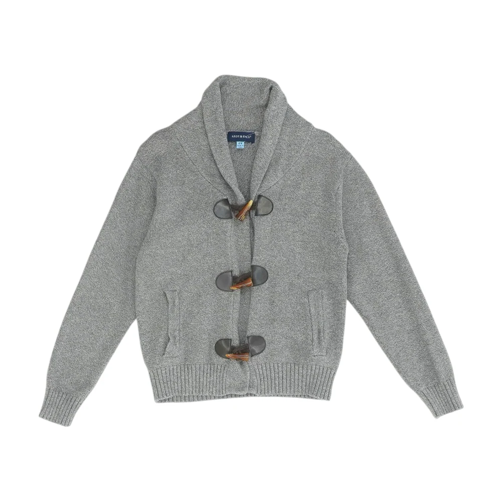 Gray Cardigan Sweater