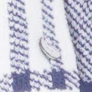 White Plaid Cardigan Sweater - Image 3