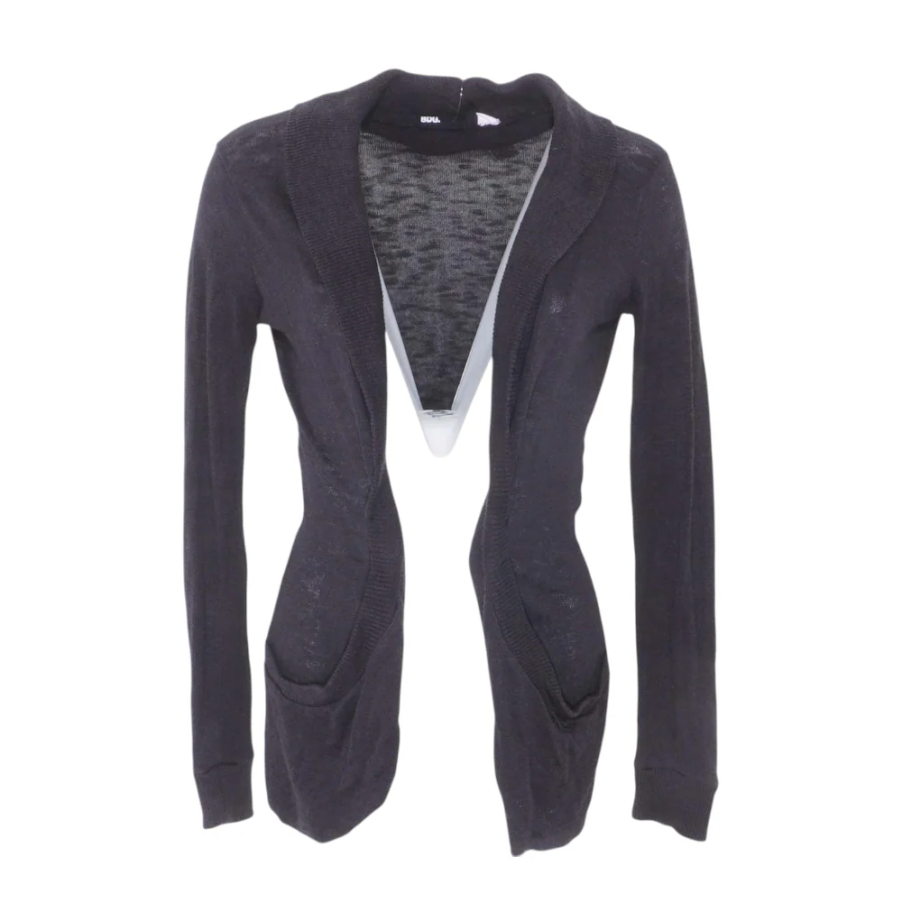 Charcoal Cardigan Sweater