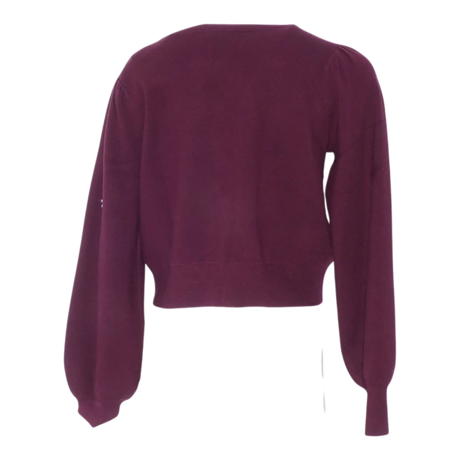 Burgundy Cardigan Sweater - Image 2