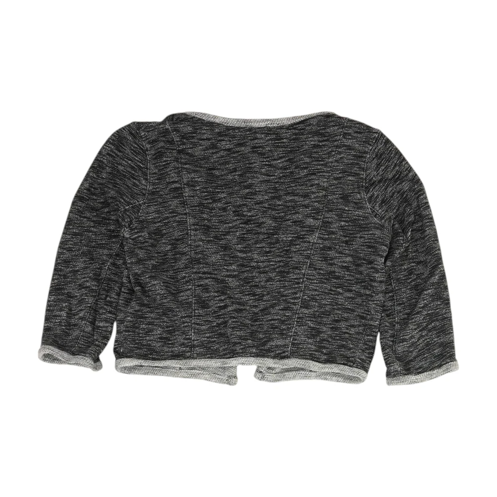 Gray Abstract Cardigan Sweater - Image 2