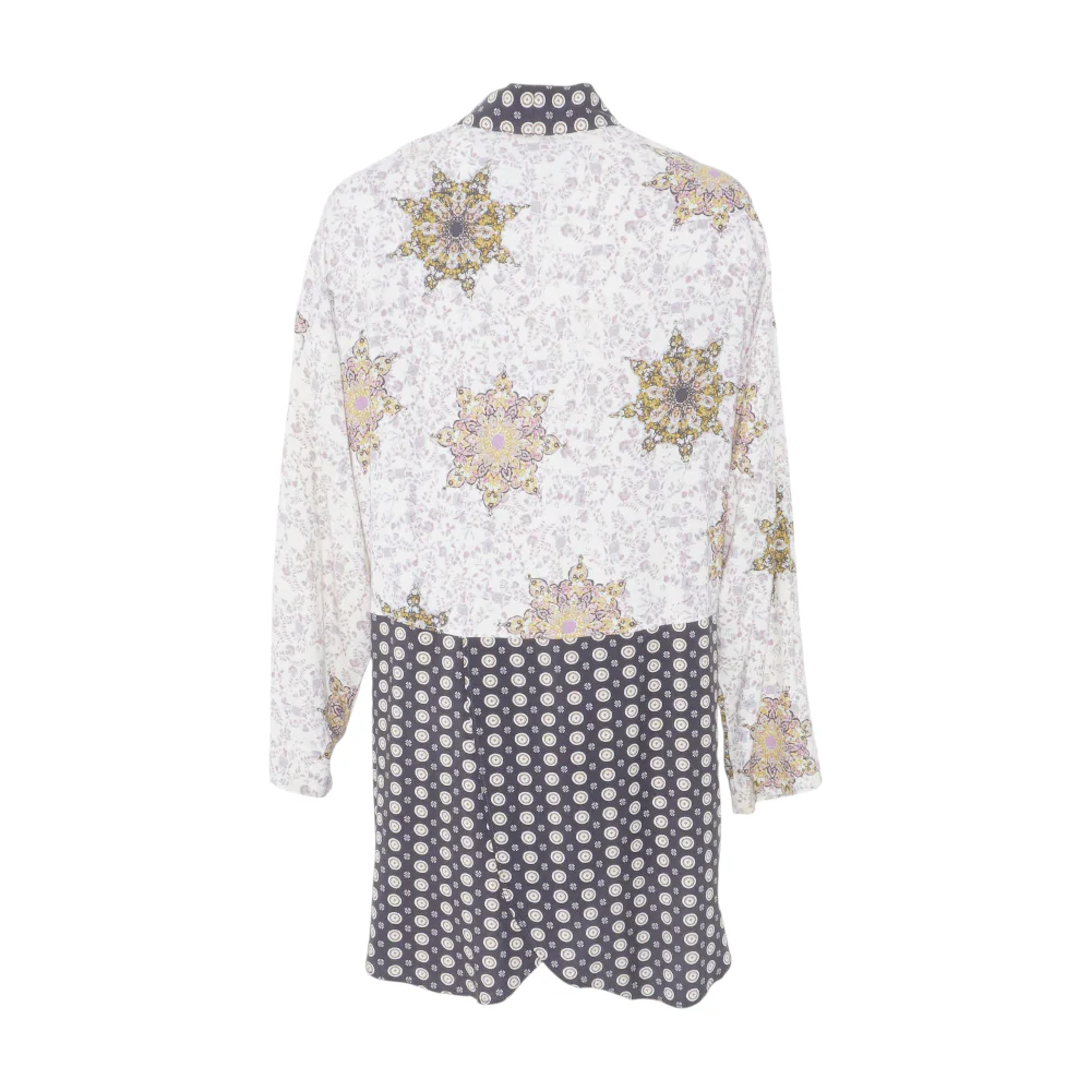 White Floral Cardigan Sweater - Image 2