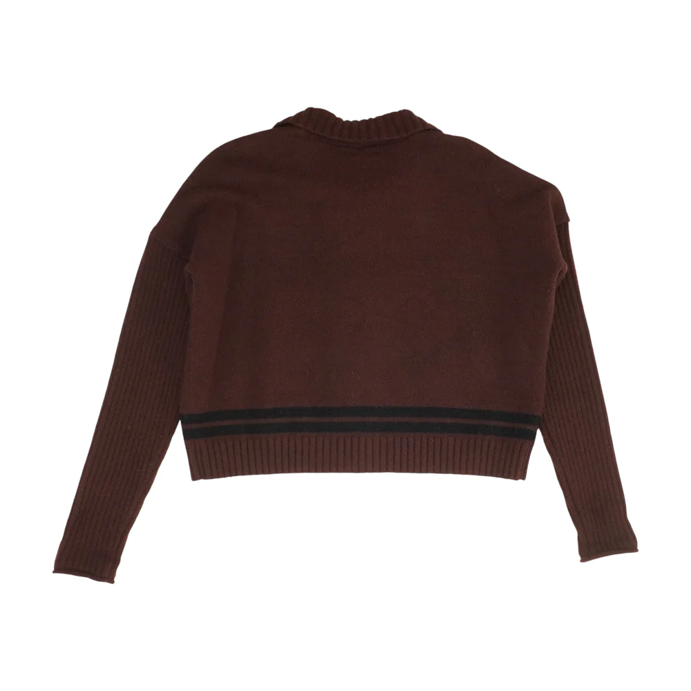 Burgundy Cardigan Sweater - Image 2