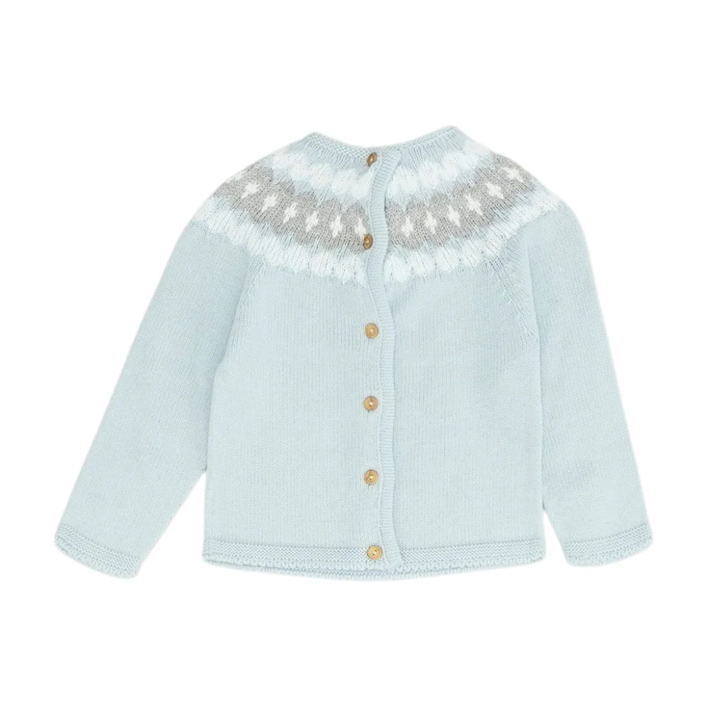Blue Print Pullover Sweater - Image 2