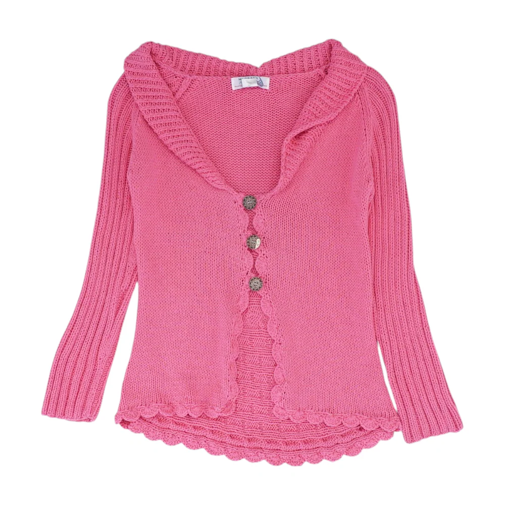 Pink Cardigan Sweater