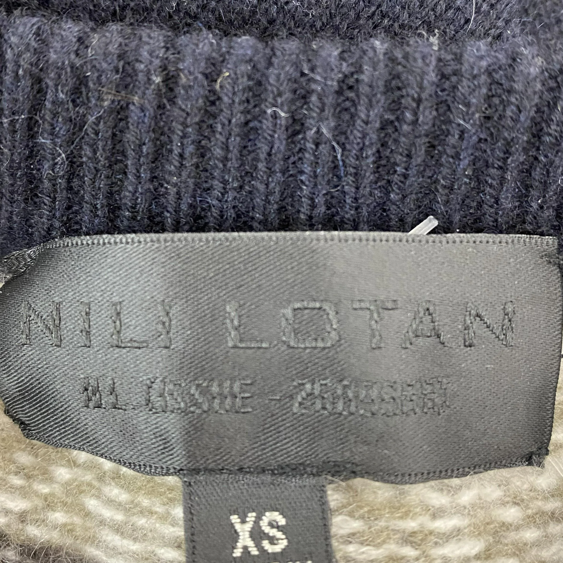 Navy Josefa Fair Isle Cashmere Cardigan - Image 4