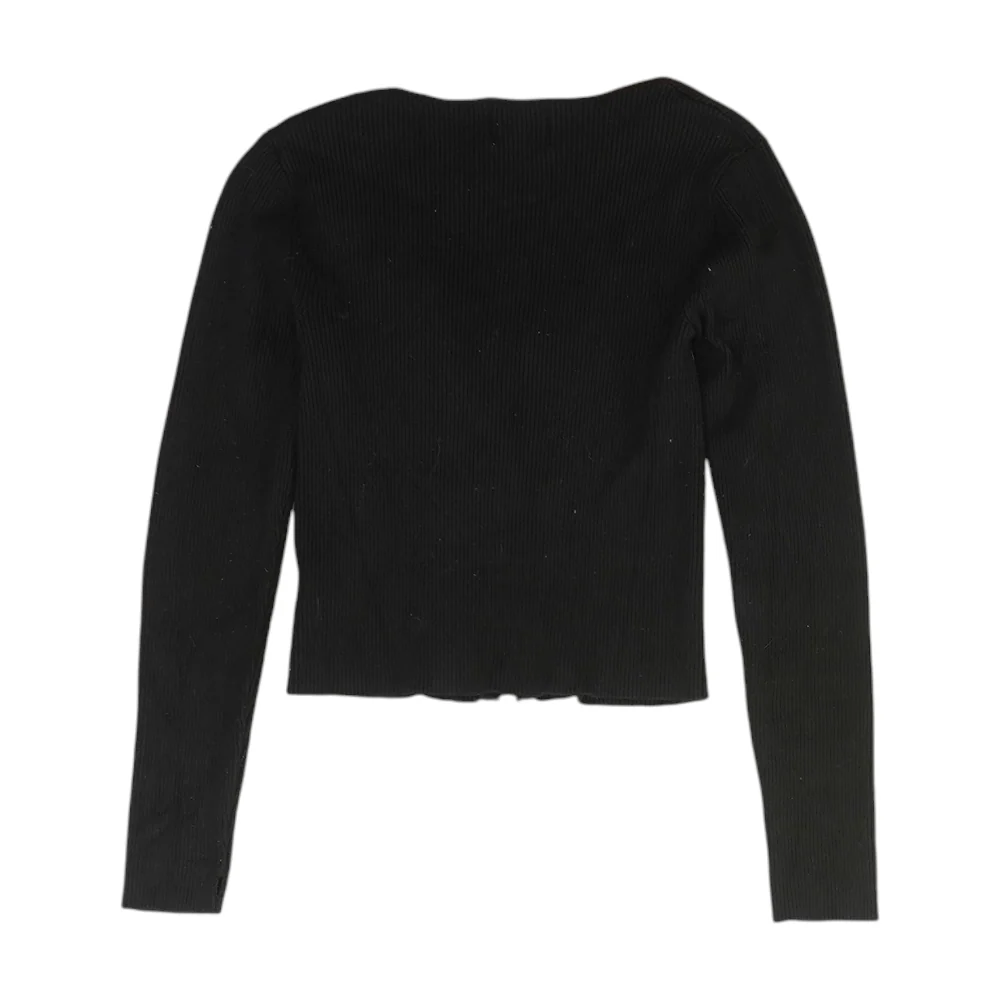 Black Cardigan Sweater - Image 2