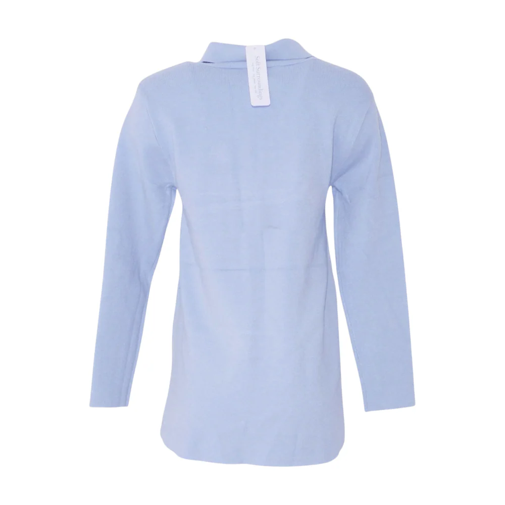 Blue Cardigan Sweater - Image 2