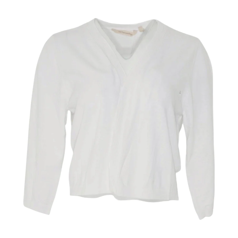 White Cardigan Sweater