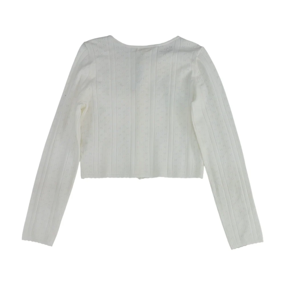 White Cardigan Sweater - Image 2