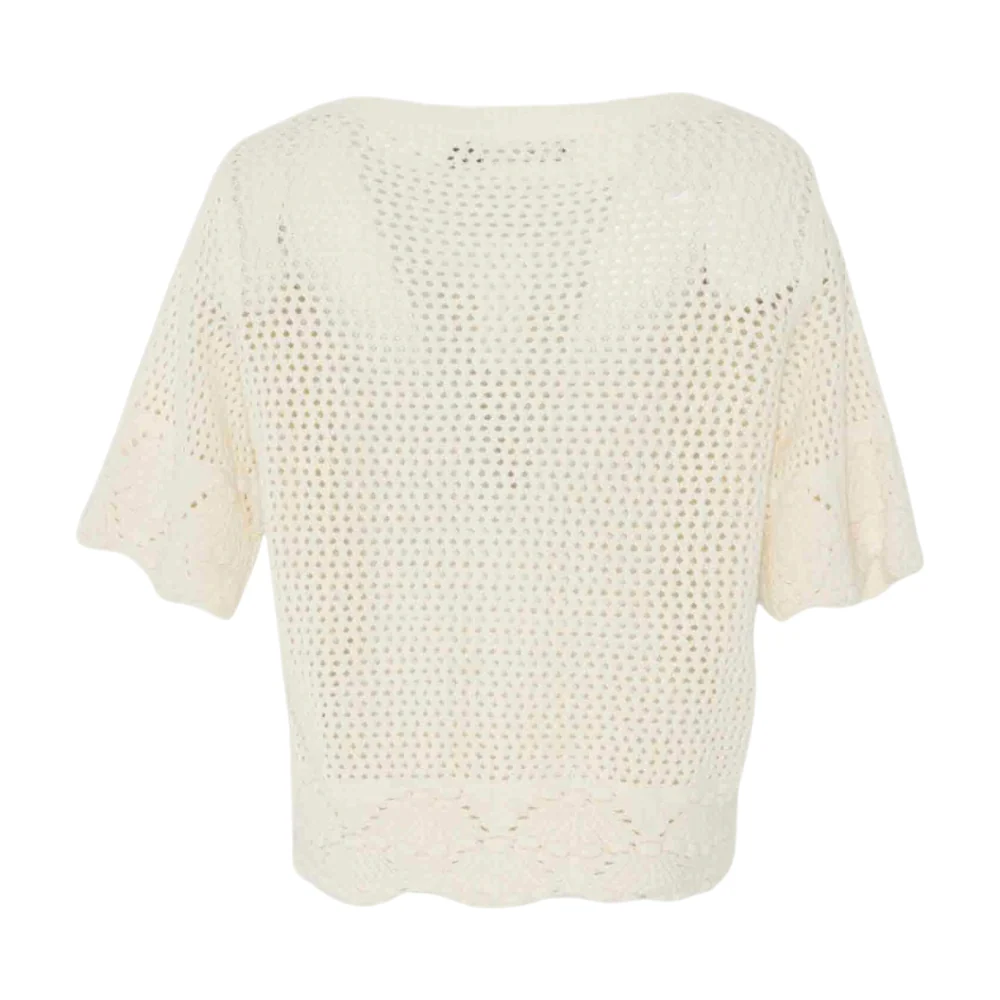 White Cardigan Sweater - Image 2
