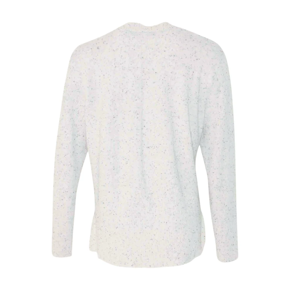 Gray Print Cardigan Sweater - Image 2