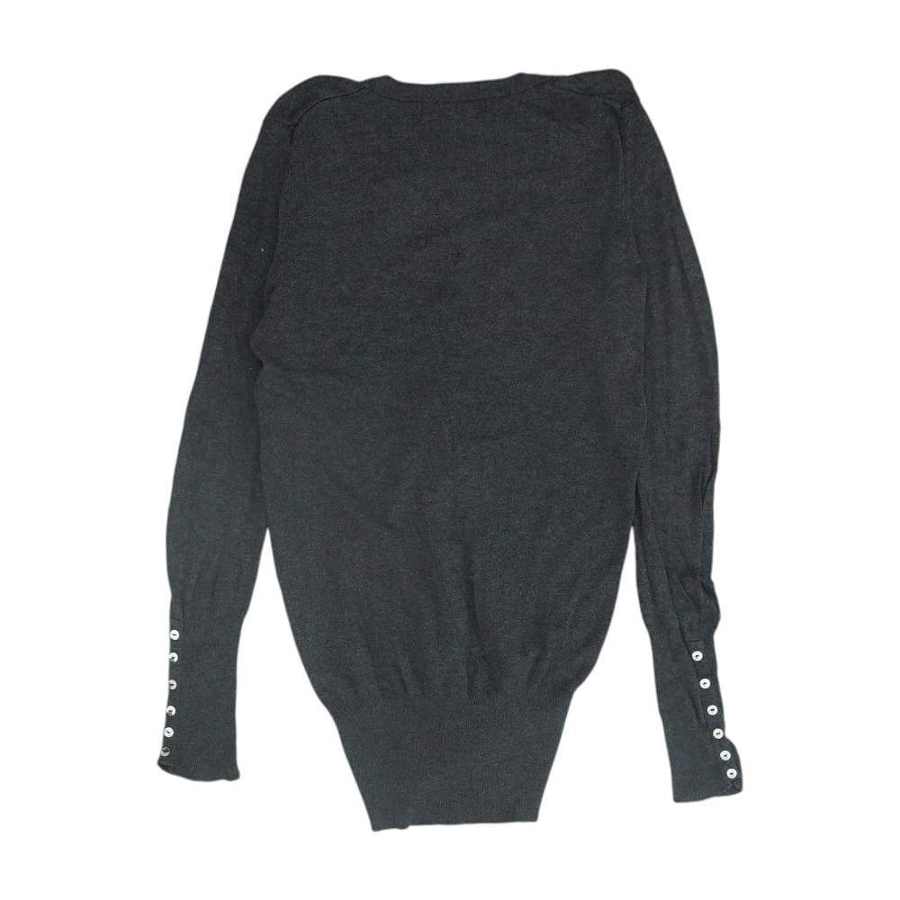 Gray Cardigan Sweater - Image 2