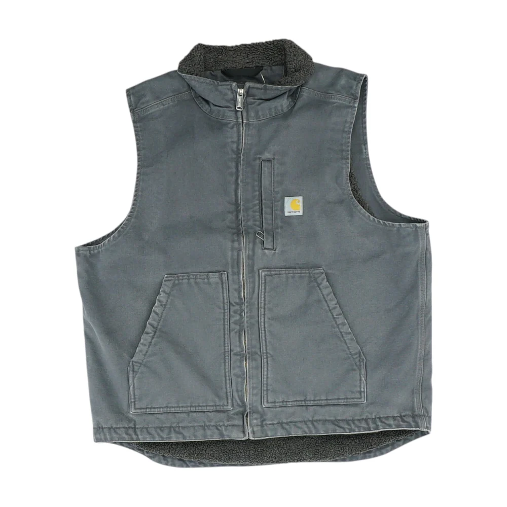Gray Solid Vest