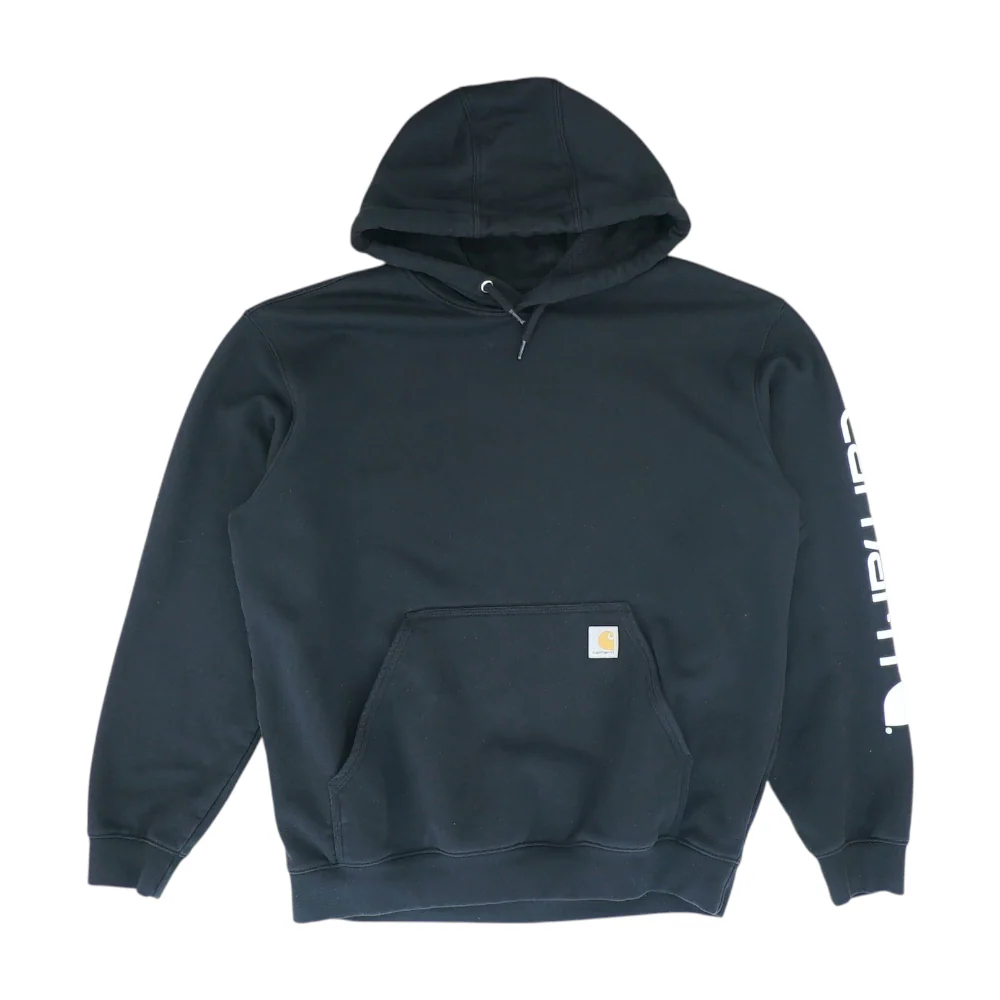 Black Solid Hoodie Pullover