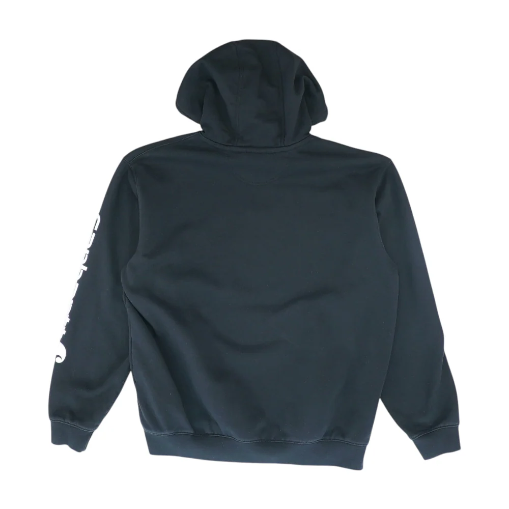 Black Solid Hoodie Pullover - Image 2