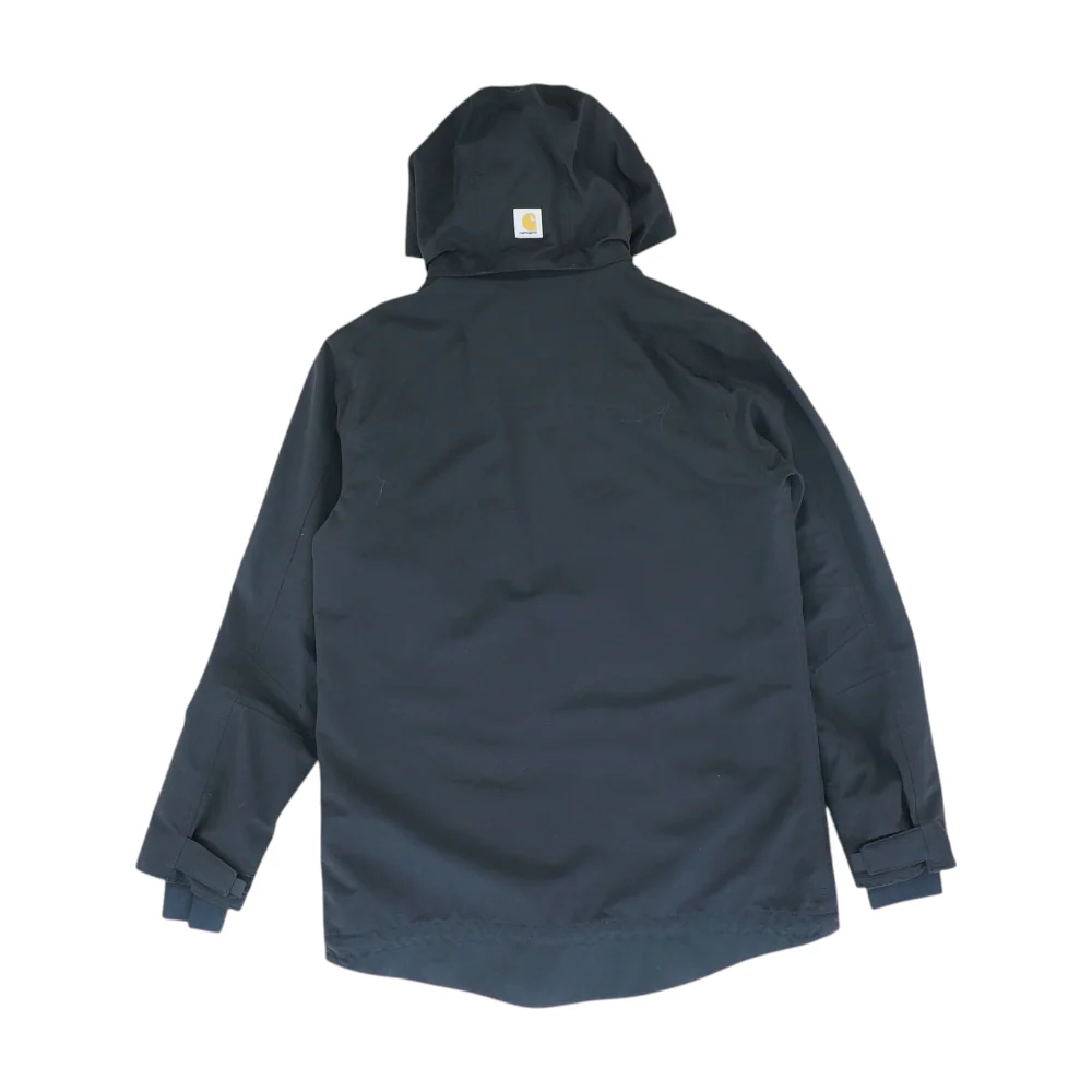 Black Solid Rain Jacket - Image 2
