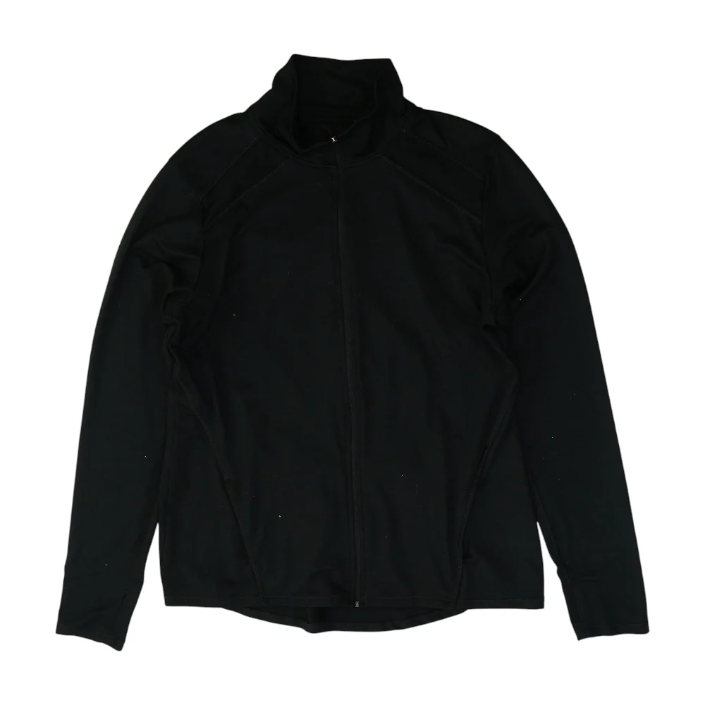 Black Solid Active Jacket