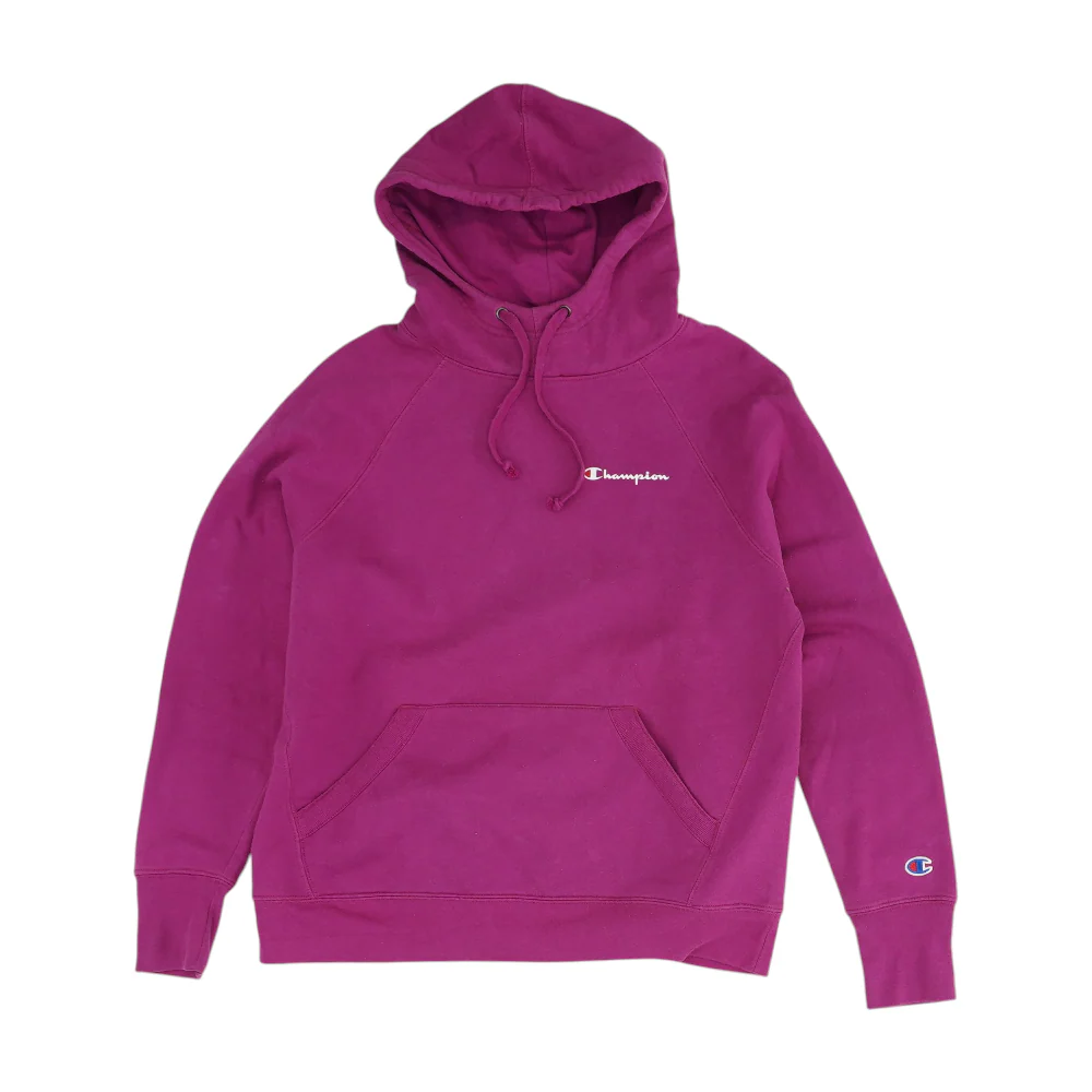 Magenta Solid Hoodie Pullover