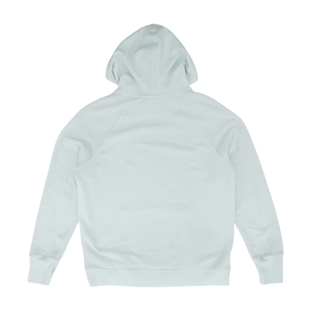 White Solid Hoodie Pullover - Image 2